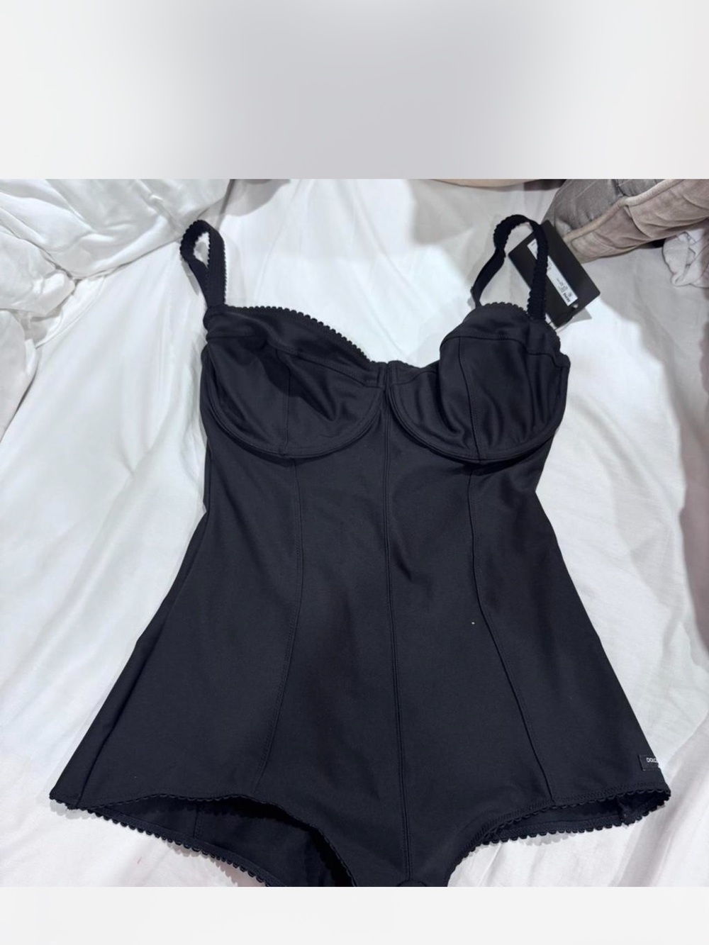 SKIMS Black Sculpting Underwire Bodysuit